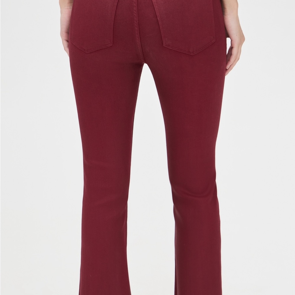 DL1961 Bridget Boot High Rise Pants in Deep Red Size 31.